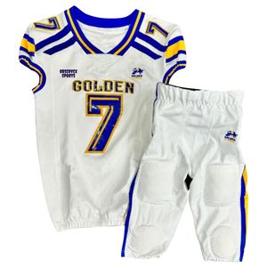 Nueva camiseta de fútbol americano sublimada Reversible de alta calidad, conjuntos de uniformes de fútbol americano para jóvenes y adultos personalizados - Product Image 1