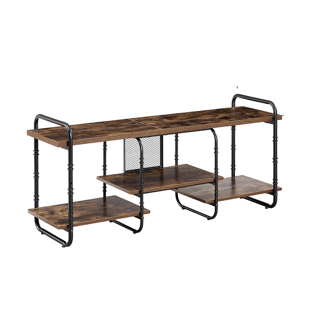 TV Stands,Entertainment Center/Media Console Table with Adjustable Storage Shelves for Living Room/Bedroom