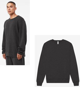 Sweat-shirt unisexe Bella + Canvas 3911 à col rond, en molleton numérique, décontracté, pour homme et femme, à manches longues - Product Image 1