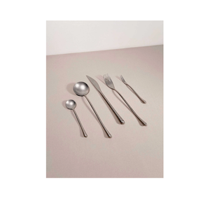 Argent et noir en acier inoxydable couverts ensemble dîner couteau cuillère fourchette maison cuisine restaurant vaisselle mariage événement décor 2024 - Product Image 3