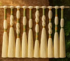 Tapices de Pared de Macramé con Bolas de Cuerda Multicolores, Arte Decorativo para el Hogar, Decoración de Pared Interior de Lujo para Sala de Estar - Product Image 2