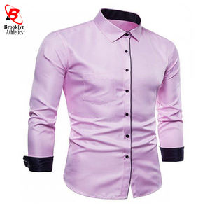 2026 Camisa de trabajo más vendida Ropa informal de oficina Camisa para hombre Poliéster Manga larga - Product Image 1