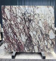Dalles de marbre Breccia Vagli Violetta, marbre italien de luxe à veines violettes pour comptoir de cuisine et mur d'accentuation