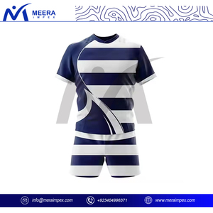 Vente en gros d'uniformes de rugby pour hommes, short en jersey respirant à séchage rapide, ensemble de vêtements de sport pour clubs d'équipe avec logo personnalisé, vêtements professionnels - Product Image 3