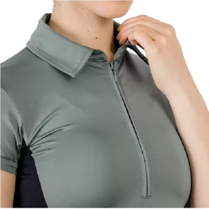 Ropa ecuestre de alta calidad, ropa deportiva, camiseta de manga corta con capa Base, camiseta técnica personalizada al por mayor para montar a caballo - Product Image 5