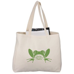 Bolsa de Compras Clásica de Algodón Multiusos con Gran Capacidad, Cierre de Cremallera Abierto, Color Sólido para Uso en Verano, Invierno y Primavera - Product Image 1