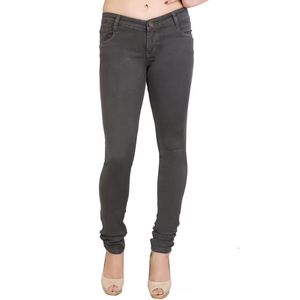 Proveedor de Bangladesh, pantalones vaqueros de talla grande para mujer, pantalones vaqueros ajustados lavados informales de diseño personalizado para mujer de BD - Product Image 1