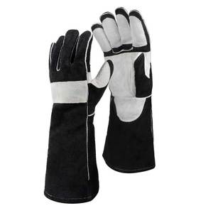 Gants de soudage en cuir de vachette robustes, résistants aux flammes, pour soudeurs professionnels - Product Image 1