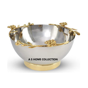 ชามตกแต่งห้องครัวและอุปกรณ์อาหารเย็นชามตกแต่งทรงกลมทำจากโลหะเคลือบเงา - Product Image 4