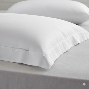 Protector De Almohada extraíble de grado hotelero suave de lujo 300 Tc tela de rayas satinadas transpirable lavable de larga duración comodidad para dormir - Product Image 1