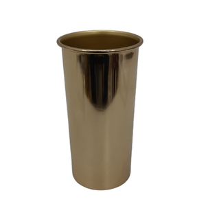 Home <b>Decorative</b> Aluminum Metal <b>Wall</b> & Table Top Round Planter Small Size Gold Color American Design Pot for Garden Handmade Item - Product Image 2