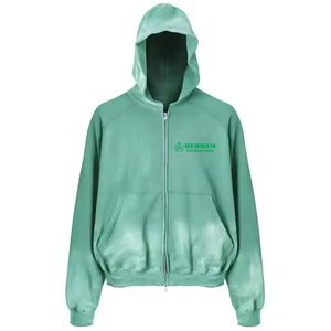 Sweat à capuche zippé imprimé 2026 en molleton 100 % coton / French Terry, séchage rapide, respirant, vente en gros, personnalisé, unisexe, coupe classique - Product Image 6
