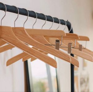 WOODEN HANDMADE BEST High Quality Eco-Friendly Sustainable Boutique Style Single Lotus Wooden <b>Hanger</b> Notches Bar <b>Suit</b> <b>Hanger</b> - Product Image 4