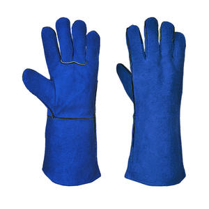 Gants de soudage en cuir de vachette fendu, résistants à l'abrasion, de protection personnelle, pour la construction, la lutte contre les incendies, les barbecues - Product Image 3