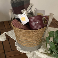 Tissé à la main nouveau design rustique coton jacinthe d'eau panier cadeau pour Ramadan Eid 2026 emballage panier cadeau en gros du Vietnam