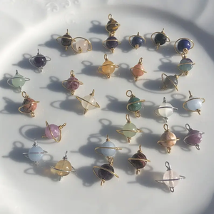 Boucles d'oreilles pendantes en argent sterling 925 faites à la main, pierres précieuses naturelles mélangées, forme d'étoile de 10 mm - Product Image 4