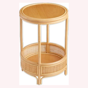 Table basse 2025 en rotin et bois de qualité supérieure, moderne, élégante et légère, un ajout intemporel à votre salon. - Product Image 6