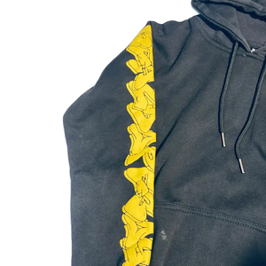 Fresh Collection Sweat à capuche personnalisé pour hommes Noir Sun Fade Wash Sérigraphie Streetwear Poids lourd 100% Sweat à capuche en coton pour hommes - Product Image 5