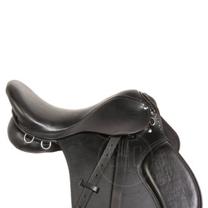 Selle de cheval équestre en cuir de vachette de qualité supérieure pour chevaux en stock - Product Image 2