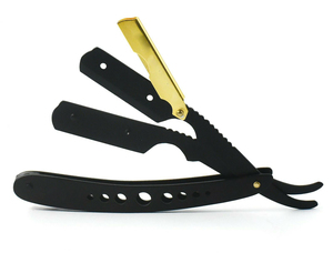 มีดโกนหนวดสำหรับร้านตัดผมชายแบบพับได้ใบมีดเดี่ยวใบมีดโกนสำหรับร้านตัดผมทำจากสเตนเลสทนทาน - Product Image 5