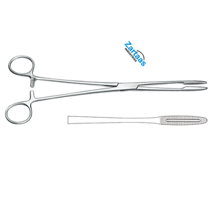 Fórceps de bastoncillo de algodón Gross-Maier de acero inoxidable de alta calidad, fabricante de instrumentos quirúrgicos rectos de 20cm / 8 pulgadas - Product Image 2