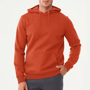 Wholesale Custom Made New Style <b>White</b> Pullover Fleece <b>Hoodie</b> for <b>Men</b> Winter Outdoor Sportswear With Pockets - Product Image 4