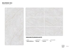 กระเบื้องพอร์ซเลนลายหินอ่อน ดีไซน์อิตาลี ขนาด 600x1200 มม. ผิวขัดเงา เหมาะสำหรับตกแต่งผนังและพื้นระดับไฮเอนด์ พร้อมด้วยความทนทานสูง - Product Image 3