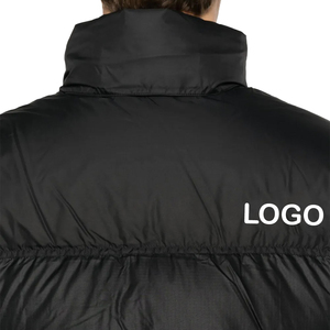 Chaqueta Premium para Hombre, Tipo Puffer, Cuello Alto, Cierre de Cremallera, Repelente al Agua, Resistente al Viento, Relleno de Nailon Reciclado, Abrigo de Invierno, Frente Sólido - Product Image 6