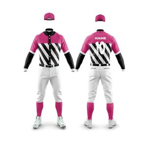 Conjunto de camisetas de béisbol y softball con logotipo personalizado para adultos Ropa deportiva de equipo de poliéster transpirable con diseño de impresión por sublimación - Product Image 4
