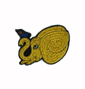 Broche de cuentas de CARIBOU bordado a mano y broche de moda con cuentas de alambre de lingotes - Product Image 5