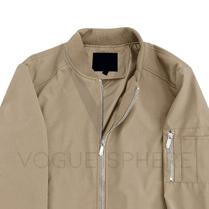 Chaqueta de bombardero corta retro personalizada para hombres, chaqueta de vuelo de nylon, bordado de logotipo personalizado para hombres chaqueta de invierno - Product Image 5