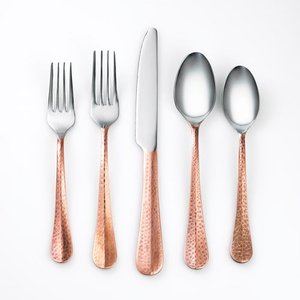 Juego de cubiertos de acero inoxidable con extremo de nudo, juego de cubiertos con acabado brillante para restaurantes - Product Image 2
