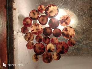 Boutons ronds en corne de buffle brute, faits à la main, écologiques, pour manteaux - Product Image 6