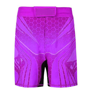 Shorts MMA pour hommes en 100% spandex \ polyester fabriqués OEM au tarif de gros à bas prix Shorts de combat teints en couleur unie à vendre - Product Image 1