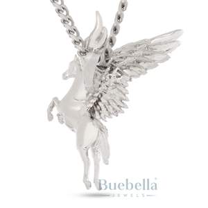 Collar con colgante de Pegaso de plata 925 chapado en oro Iced VVS Moissanite joyería de lujo de Hip Hop para hombres caballo alado imagen mítica - Product Image 5