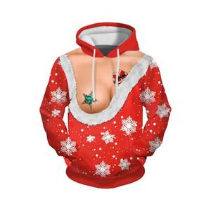 Sudadera con Capucha de Forro Polar con Cremallera y Diseño de Muñeco de Nieve Navideño Blanco para Hombre y Mujer - Sudadera para Fiestas y Ropa de Invierno - Product Image 6