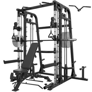 Hiệu Suất Cao Xách Tay Barbell Lưu Trữ Móc Đa-Chức Năng Trạm Điện Giá Với Smith Máy - Product Image 1