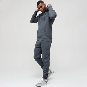 OEM Survêtements en coton pour hommes Sweat à capuche d'hiver Patchwork Ensemble de pantalons Jogging empilés Jogger deux pièces Tailles disponibles - Product Image 5