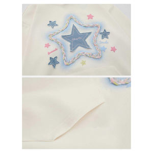 Vente en gros OEM sweat à capuche bleu délavé à l'acide sweat à capuche surdimensionné personnalisé et lourd - Product Image 3