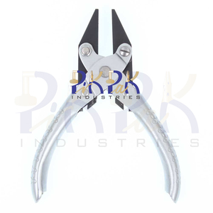 Pince à nez plat parallèle mâchoires dentelées sans ressort 140mm bijoux outils de fabrication de bijoux pour montre flexion optique emballage bricolage utilisation - Product Image 4
