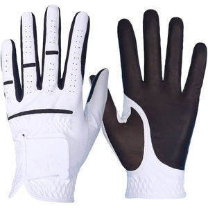 Nuevo estilo de calidad superior Cabretta guantes de golf de cuero transpirable OEM servicio fabricante guantes de golf con logotipo personalizado - Product Image 1