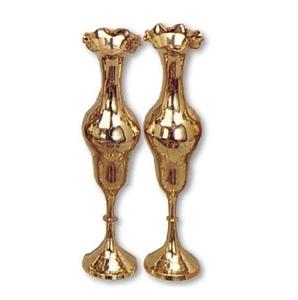 Florero de latón con grabado con acabado dorado para decoración del hogar, decoración de mesa, florero de alta calidad - Product Image 3