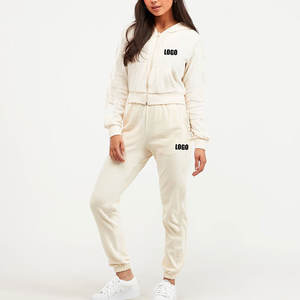 Sweat-shirt à col rond personnalisé avec logo brodé, sweat-shirt décontracté surdimensionné en coton pour femmes - Product Image 3