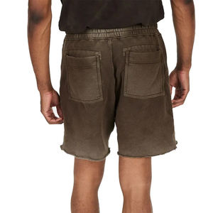Wholesale New <b>Men's</b> Mid Waist Custom <b>Shorts</b> Breathable Acid Wash Decorated Summer High Street Fashion OEM Service <b>Sweat</b> <b>Shorts</b> - Product Image 2