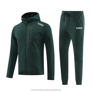 Chándal deportivo ligero para hombre con logotipo personalizado impreso, conjunto de invierno transpirable a prueba de viento, logotipo frontal para ropa deportiva de otoño - Product Image 1