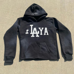 Sweat à capuche graphique funky pour hommes pull en coton Streetwear coupe ample avec motif d'art créatif - Product Image 5