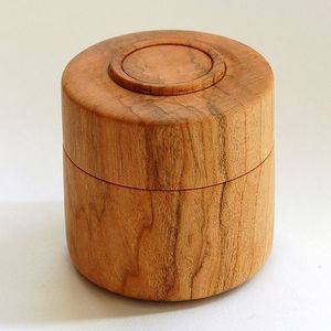 Couvercle en bois de mangue Rangement de cuisine Cadeau de bidon essentiel Personnalisation gratuite et bouteilles en bois Bocaux, maison et jardin, vaisselle - Product Image 6