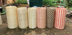 Rollo de correas de bambú Natural de Vietnam para diseño de pared Interior Material de ratán tejido para fabricación de paneles de sillas de gabinete - Product Image 4