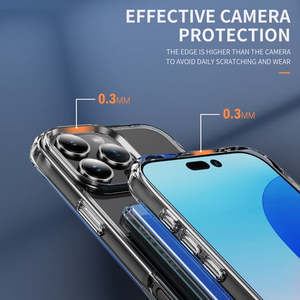 เคส iPhone 18 Pro 2026, iPhone 17 Pro 2025 รุ่นพรีเมียม อะคริลิค TPU ใส พร้อมช่องใส่การ์ด 2 ช่อง - Product Image 3