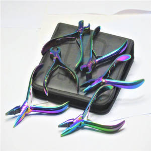 ชุดคีมสำหรับดูแลความงามของเส้นผมอุปกรณ์ต่อผมแบบผูกด้วยมือหลากสีรุ้งใหม่ล่าสุด - Product Image 3